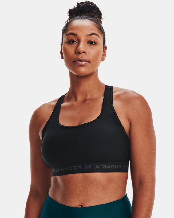 Soutien-gorge Armour® Mid Crossback Sports pour femme, Black, pdpMainDesktop image number 3